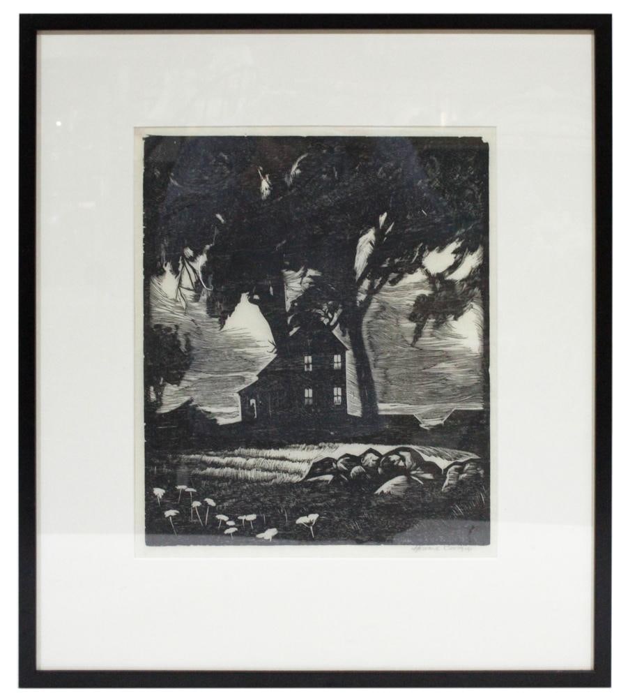 Howard Norton Cook, Wind in the Elma, Wood Engraving (1 of 4)