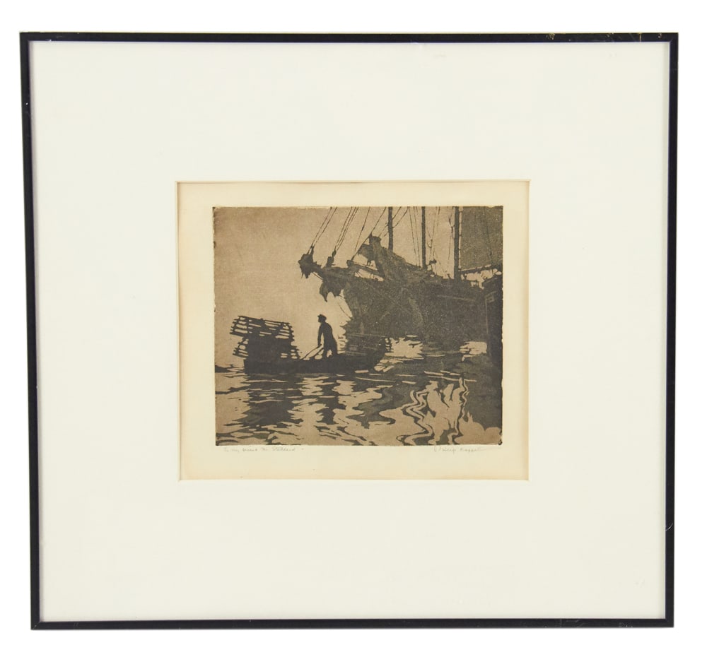 Philip Kappel, Lobster Traps, Etching (1 of 9)