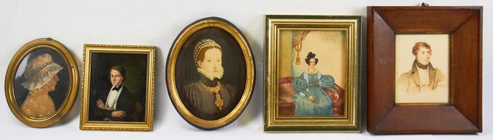 Group of 19thC Framed Portraits (1 of 7)