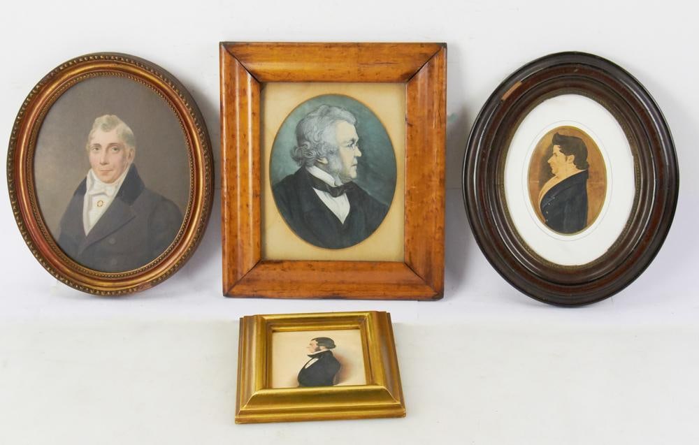 Group of 19thC Framed Portraits of Gentlemen (1 of 7)