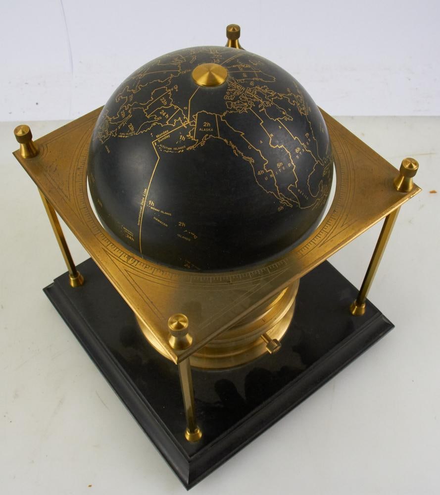 Brass Royal Geographical Globe - 9