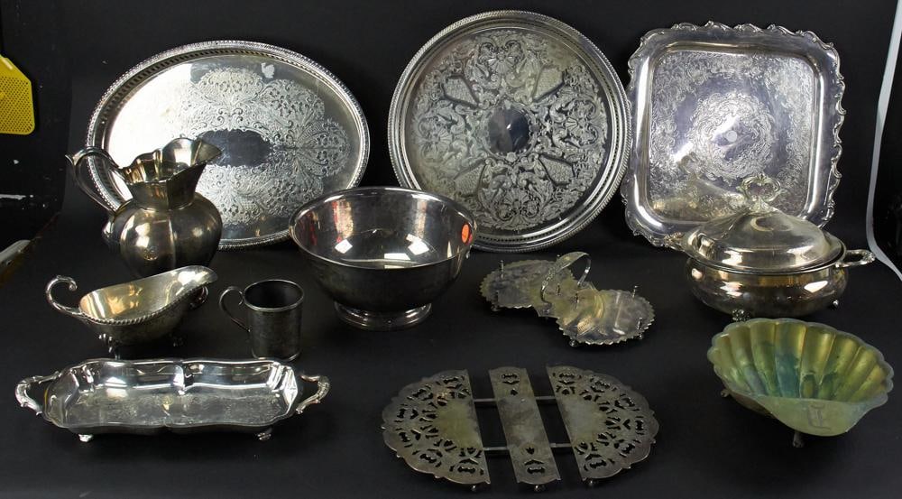 Large Silverplate Lot - 4