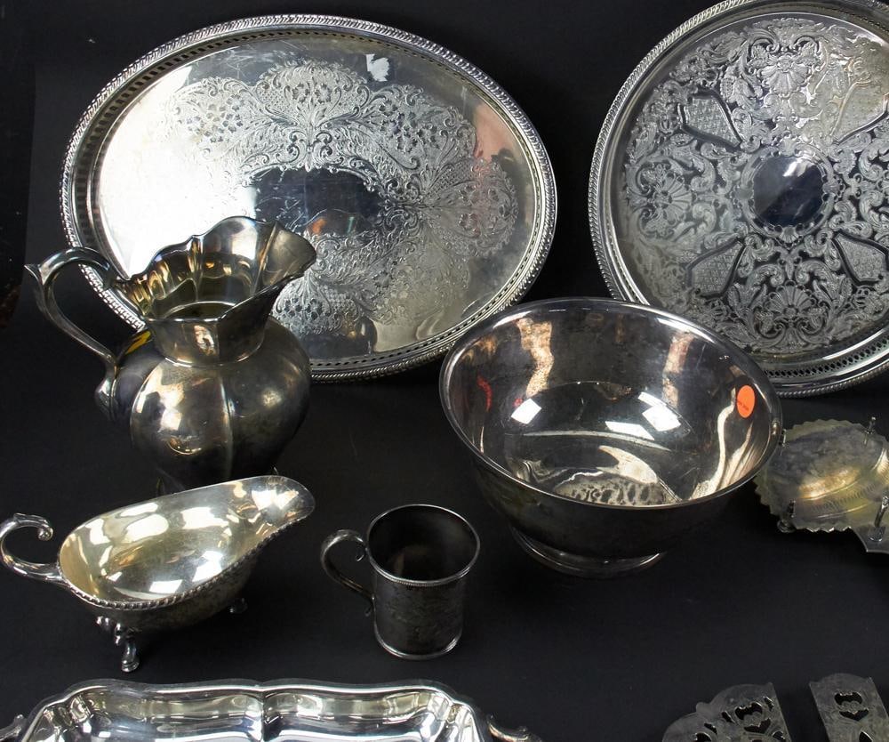 Large Silverplate Lot - 5