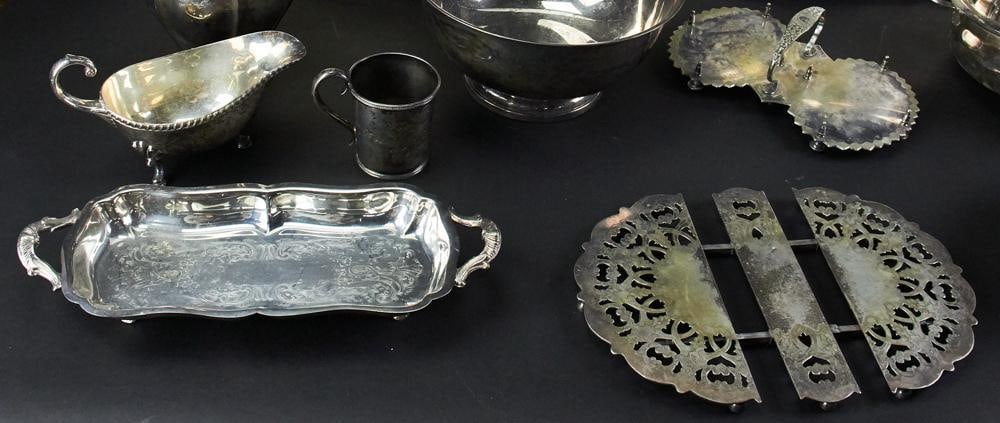 Large Silverplate Lot - 8