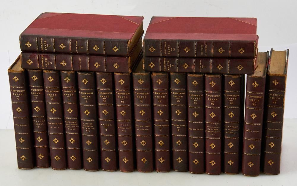 F. Hopkinson Smith Leather-bound Volumes (1 of 9)