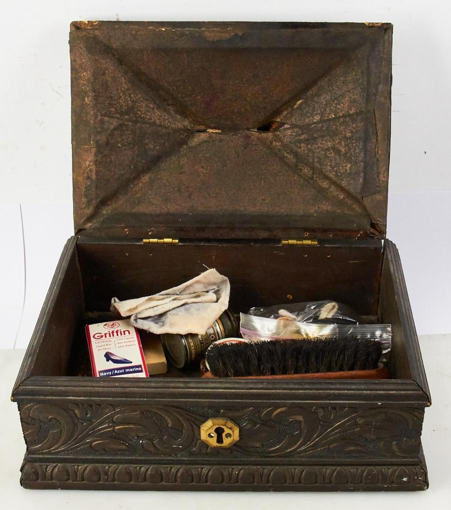 Arts and Crafts 1920s Carved Letter Box (1 of 5)