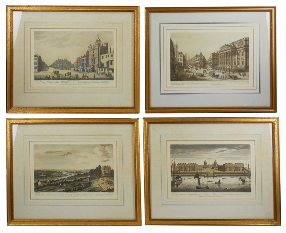 Set of 18thC French Perspective Views of London (1 of 20)