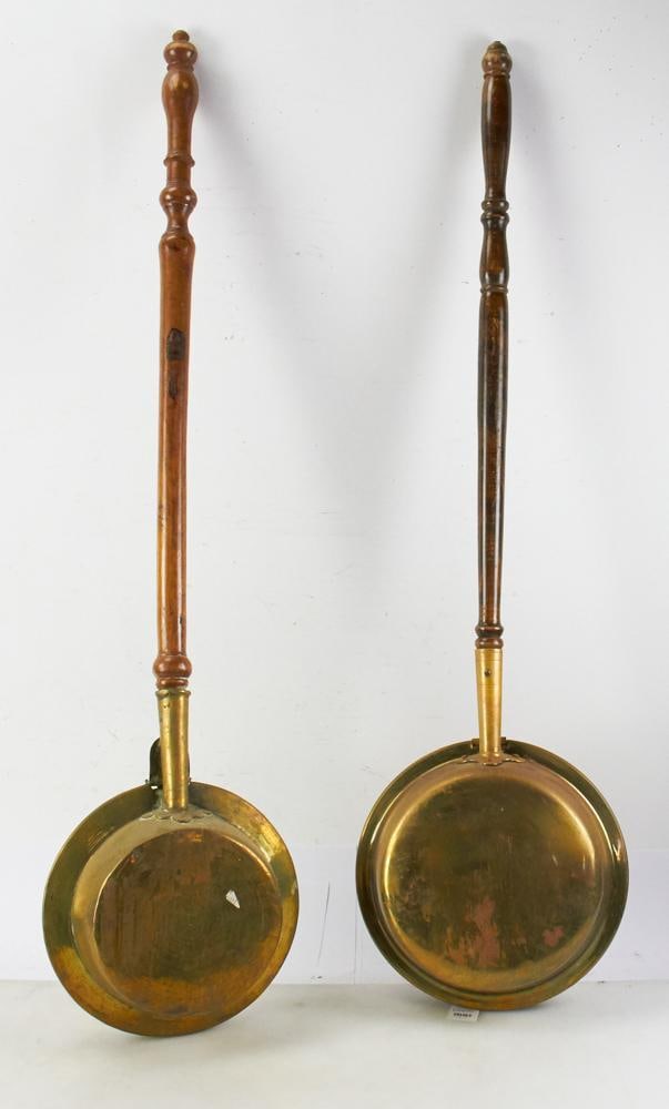 Two 19thC Brass Bed Warmers (1 of 5)
