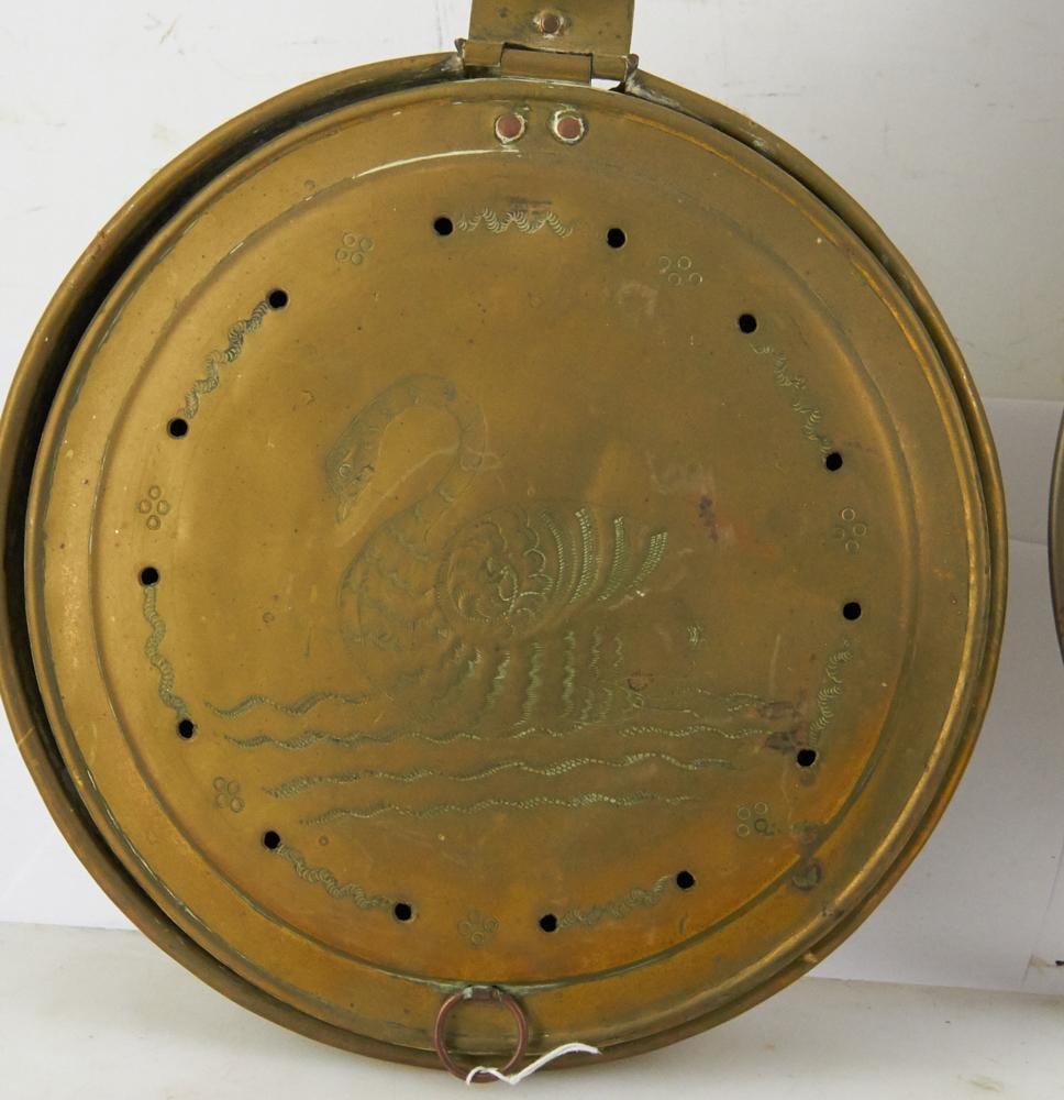 Two 19thC Brass Bed Warmers - 2