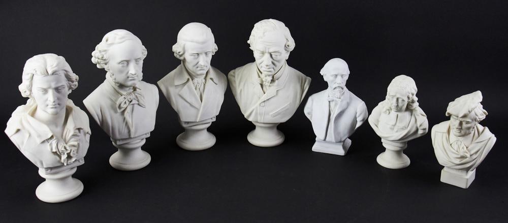 Group of Parian Ware Busts (1 of 9)