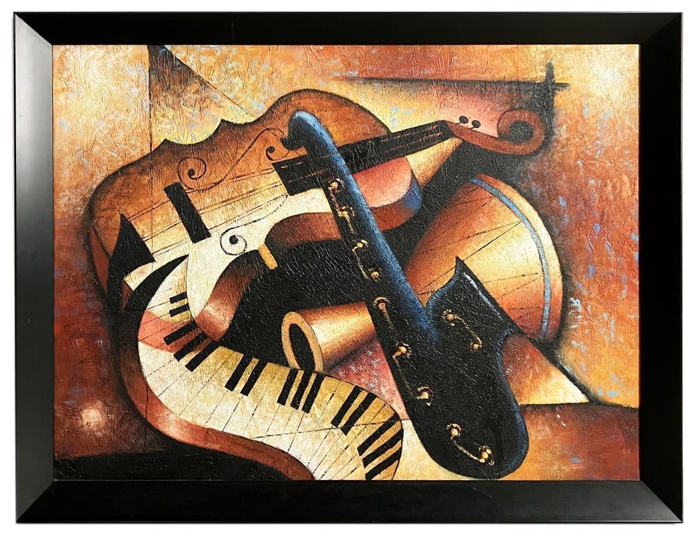 Contemporary Musical Art Painting, "Jazz Beat" (1 of 9)