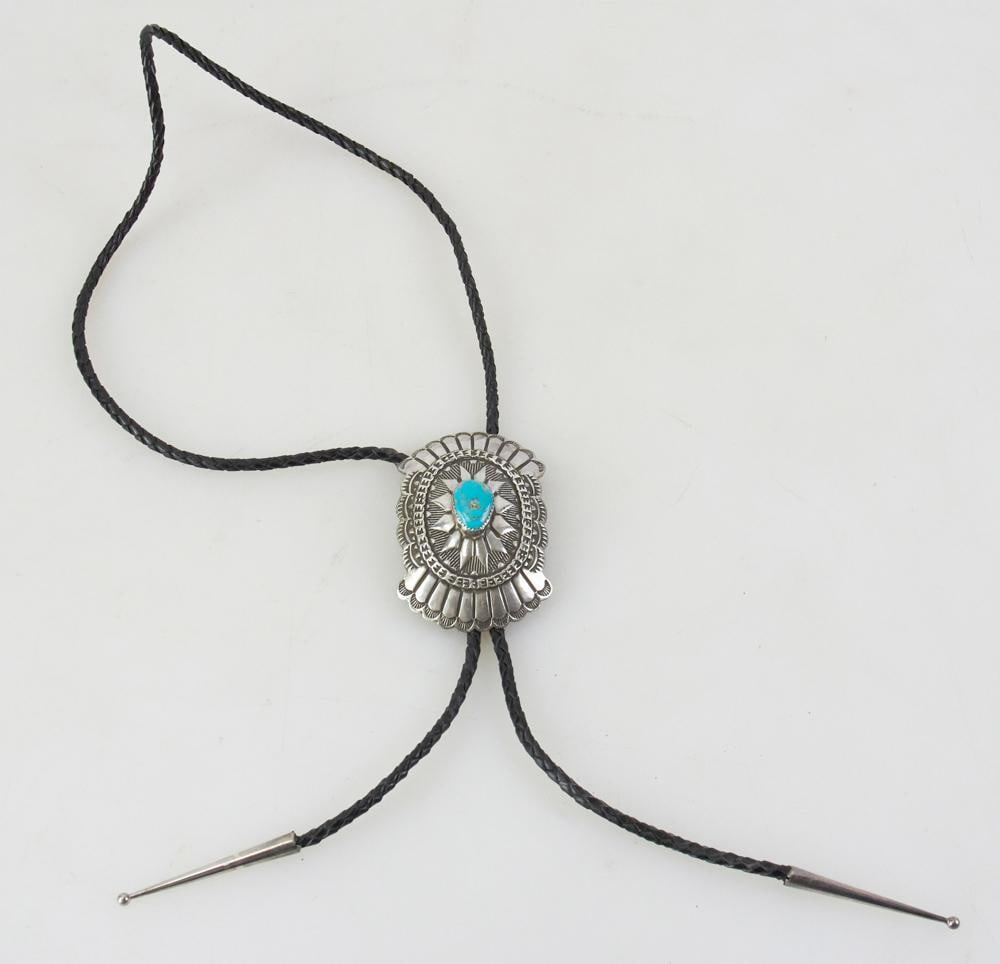 Navajo Slide Sterling and Bisbee Turquoise (1 of 5)