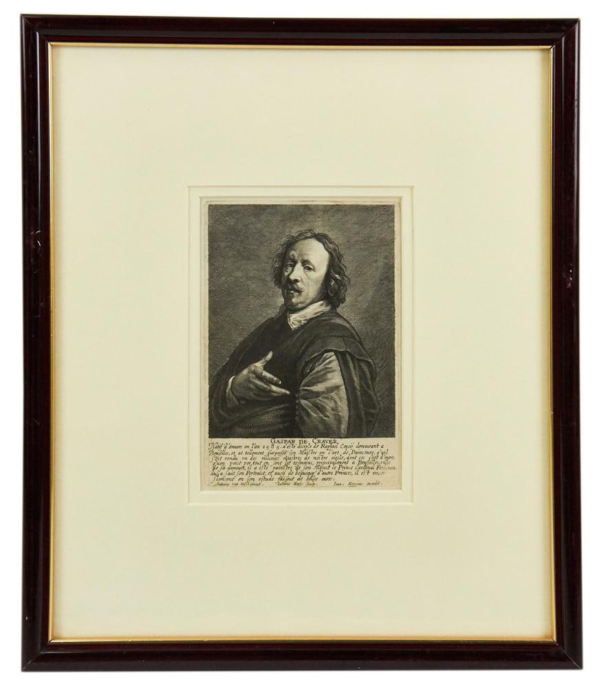 Gaspar de Crayer, Circa 1585 Etching (1 of 6)