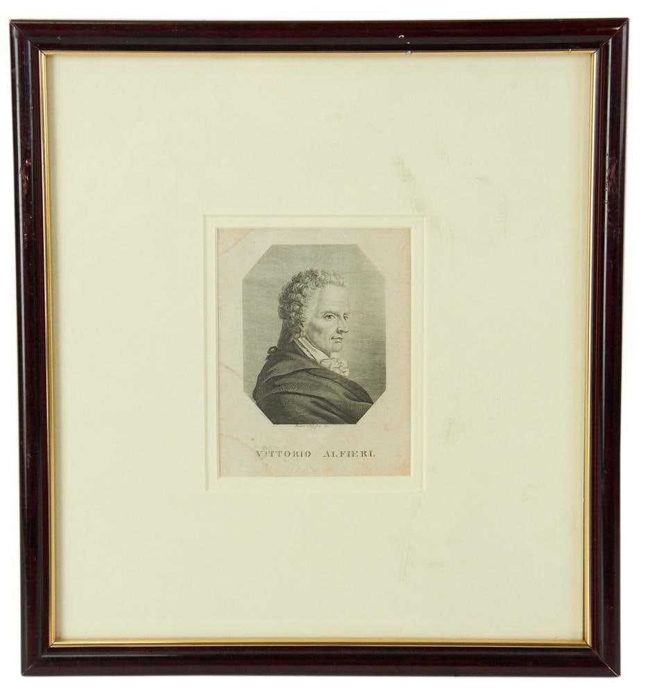 Vittorio Alfieri, Italian Dramatist, Stipple Engraving (1 of 6)