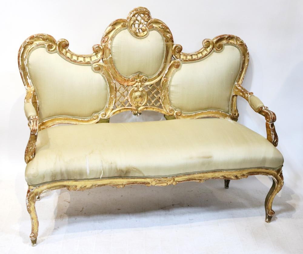 French Giltwood Settee (1 of 5)