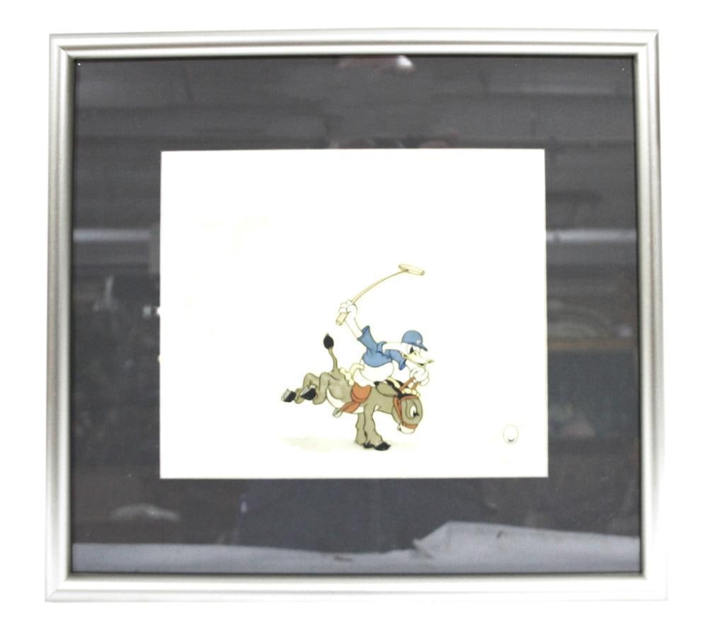 Original Animation Cell, Donald Duck Playing Polo (1 of 2)