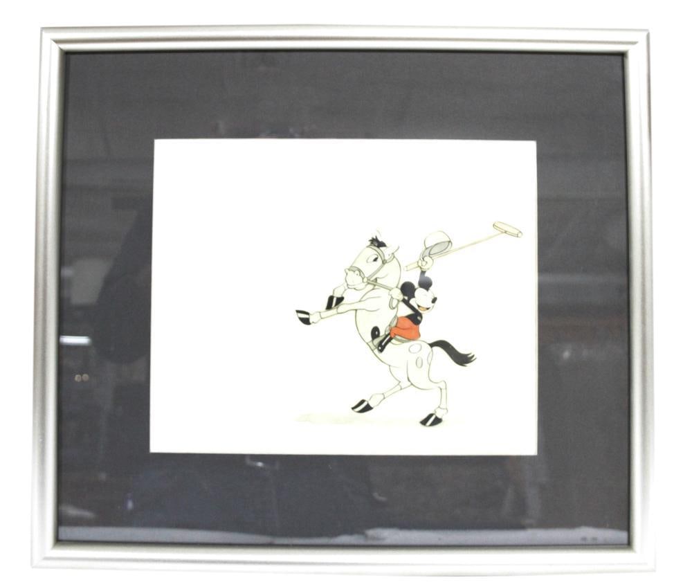 Original Animation Cell, Mickey Mouse Playing Polo (1 of 2)