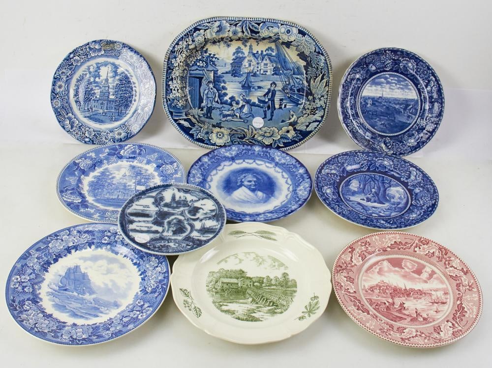 Assorted Vintage and Antique Transferware Plates, Platter (1 of 4)