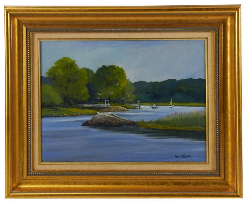 Robert Oliver, "Bend in the River", Oil on Canvas (1 of 8)