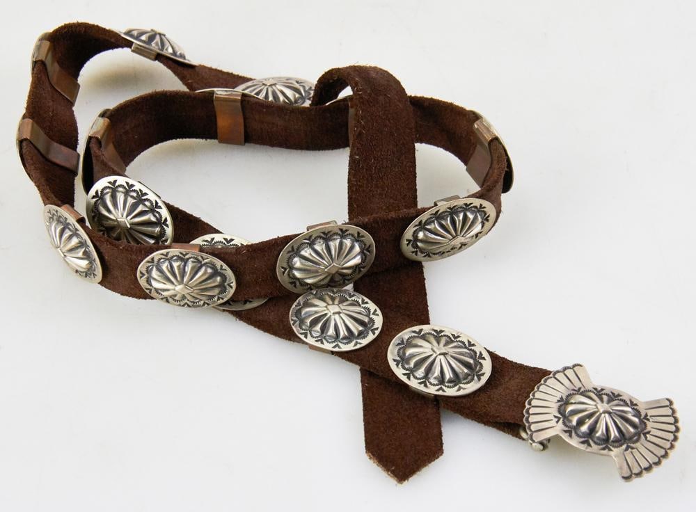 Navajo Silver Belt, 1930s/40s (1 of 5)