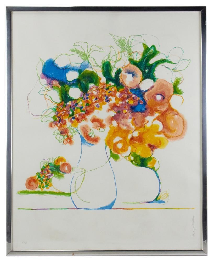 Ronald Julius Christensen, Floral Still Life, Lithograph (1 of 7)