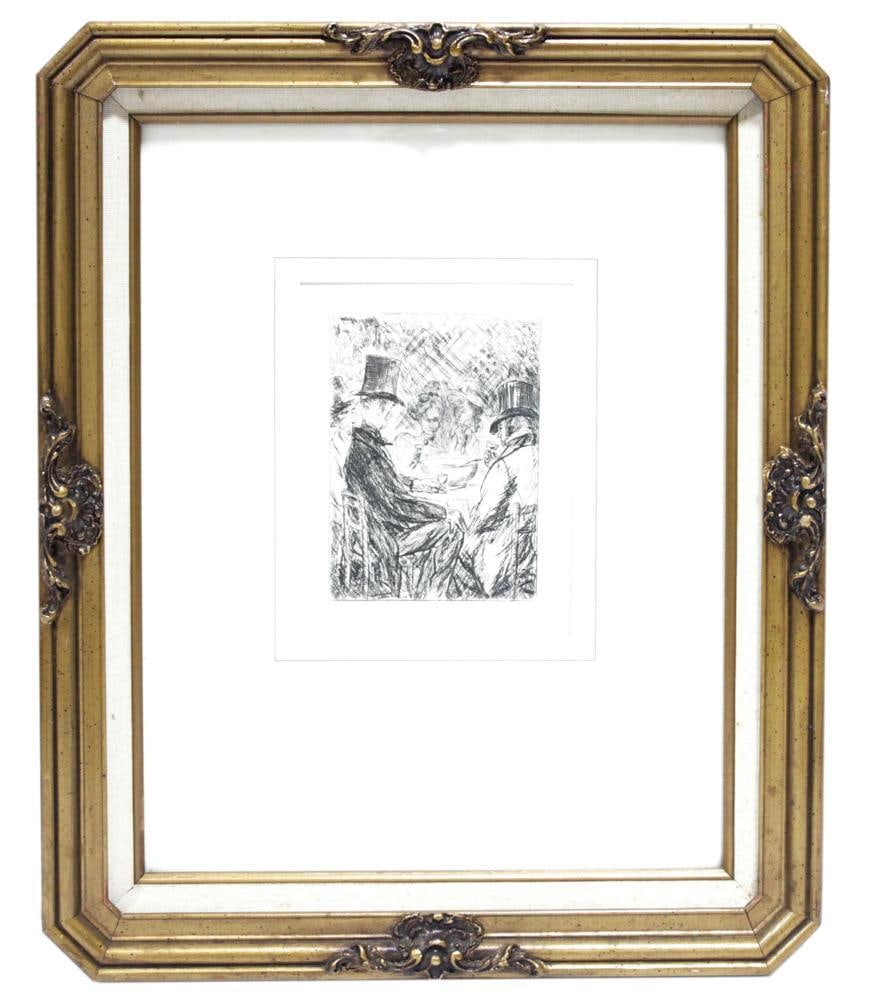 William Glackens, "You Like It, You Drink It", Etching (1 of 3)