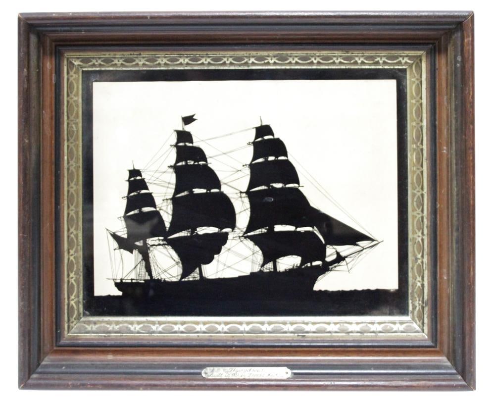 Silhouette of Clipper Ship "Flying Cloud" C1850 (1 of 2)