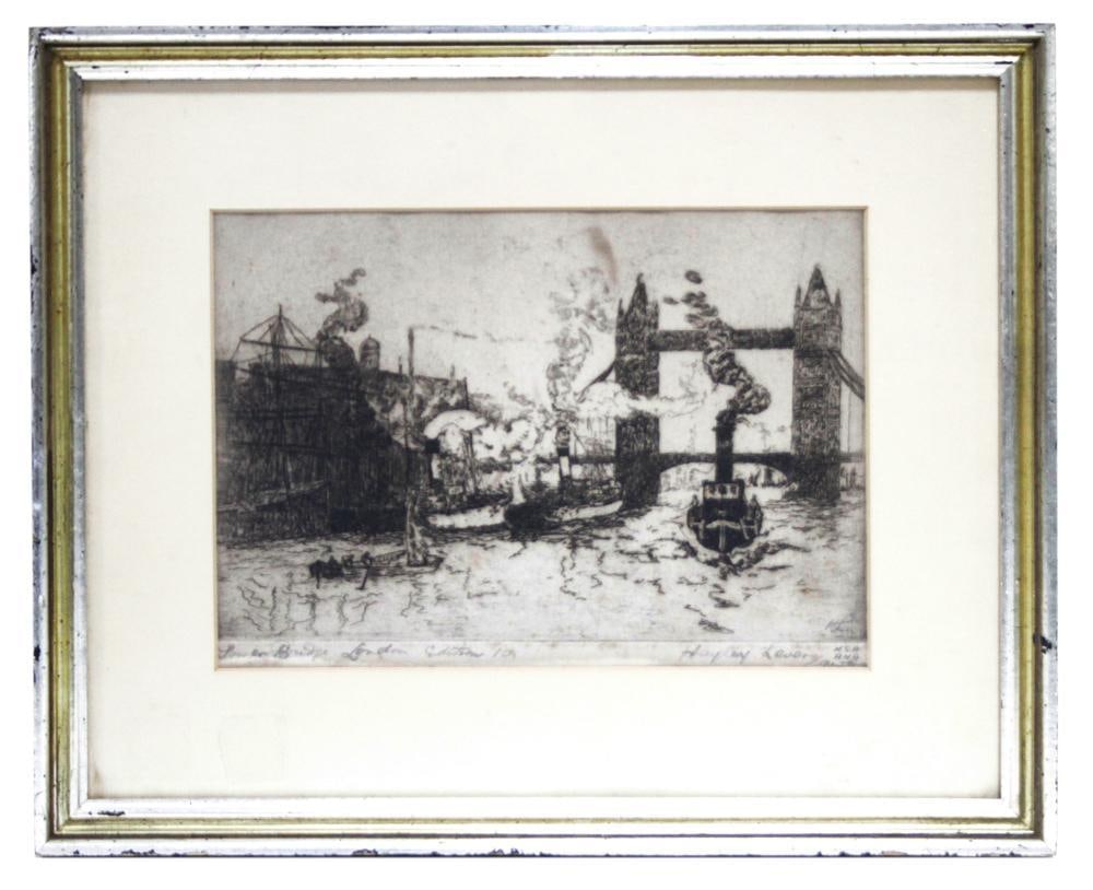 Hayley Lever, Tower Bridge, London, Etching (1 of 5)