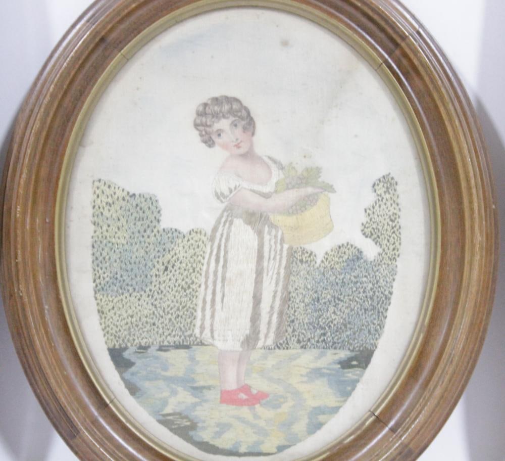 19thC Needlepoint, Two Embroideries - 4