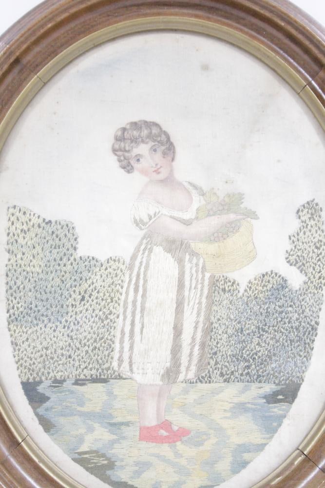 19thC Needlepoint, Two Embroideries - 7