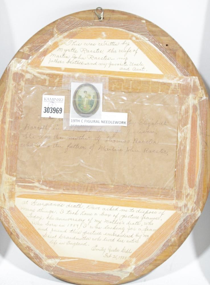 19thC Needlepoint, Two Embroideries - 9