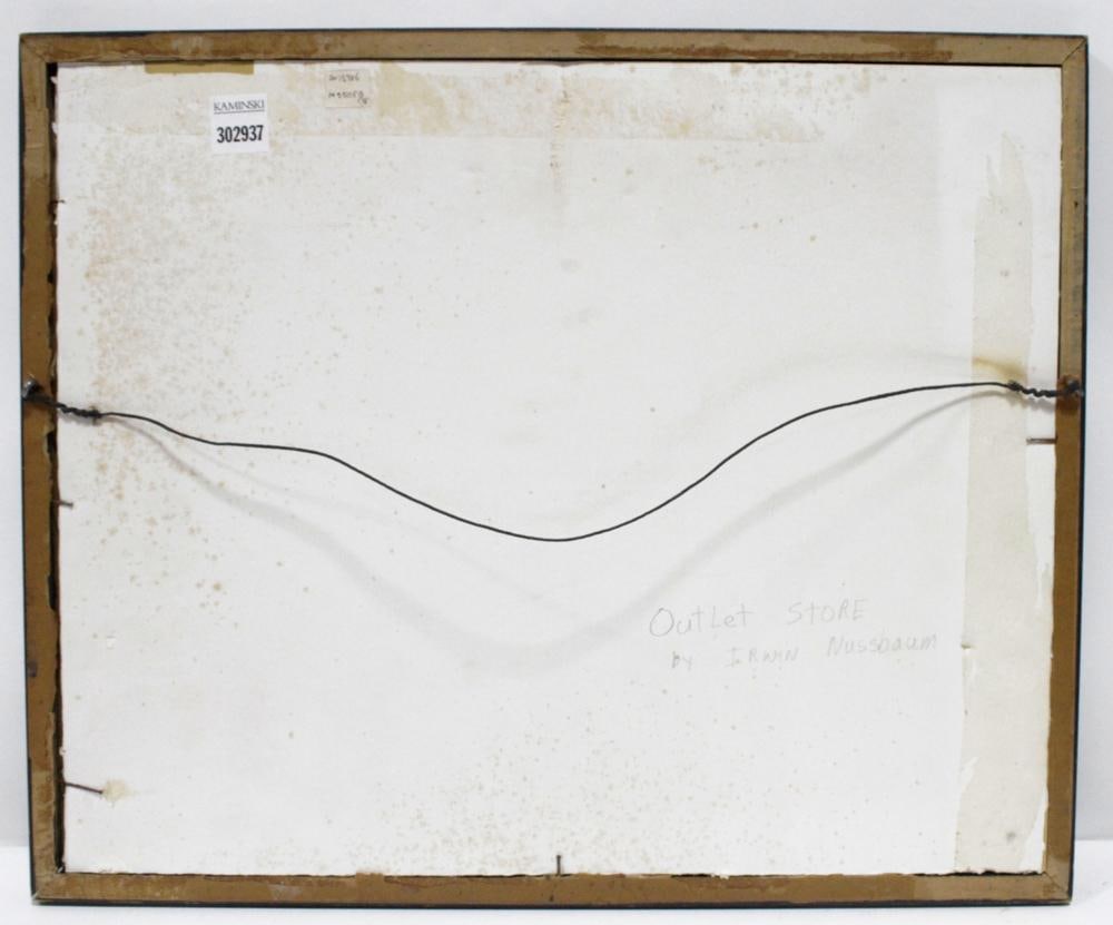 Irwin Nussbaum, "Outlet Store", Drawing - 3