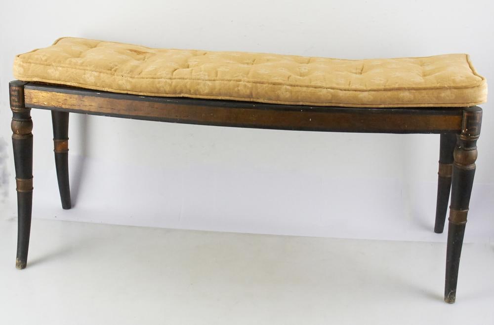 English Regency Paint-Decorated Bench (1 of 5)