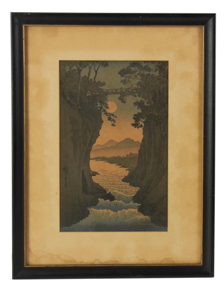 Japanese Print: Japanese print. Provenance: Hollywood, Florida collection.