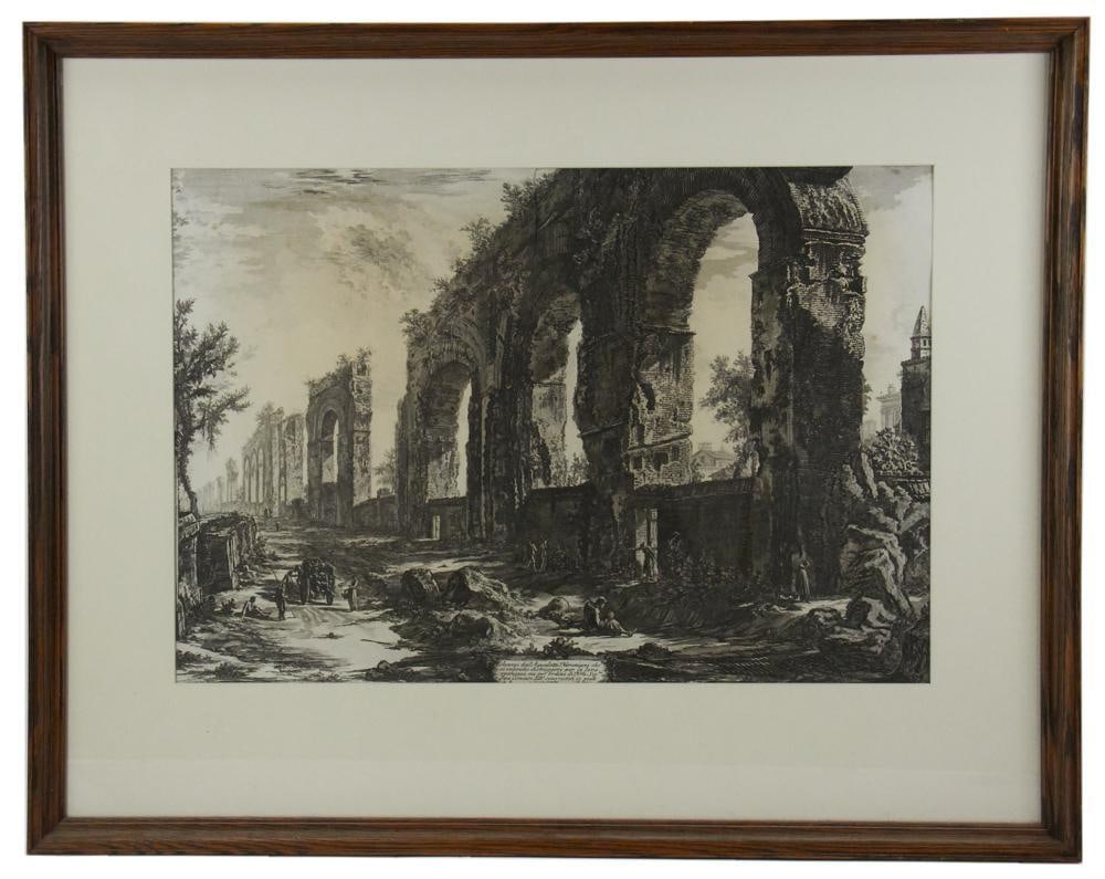 18th/19thC Italian Print of Ruins (1 of 4)