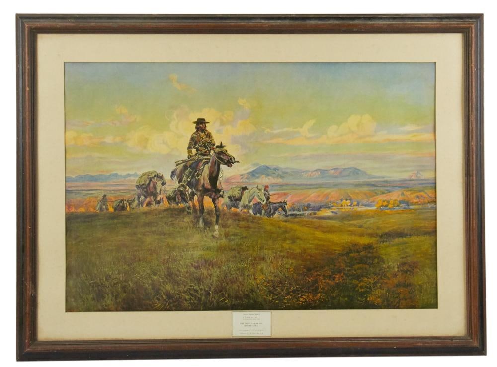 Charles Marion Russell, "The World Was All Before Them" (1 of 10)