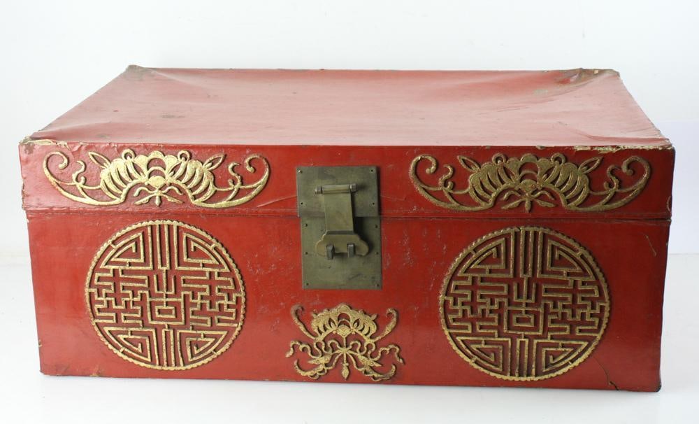 Old Chinese Red Trunk (1 of 8)