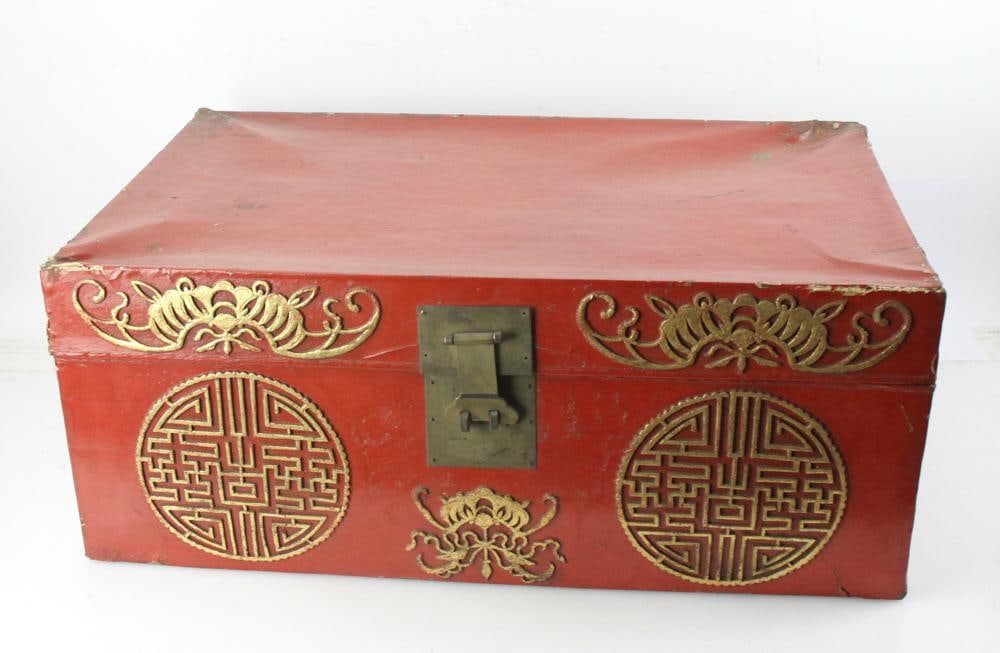 Old Chinese Red Trunk - 5