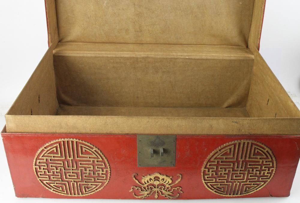 Old Chinese Red Trunk - 7