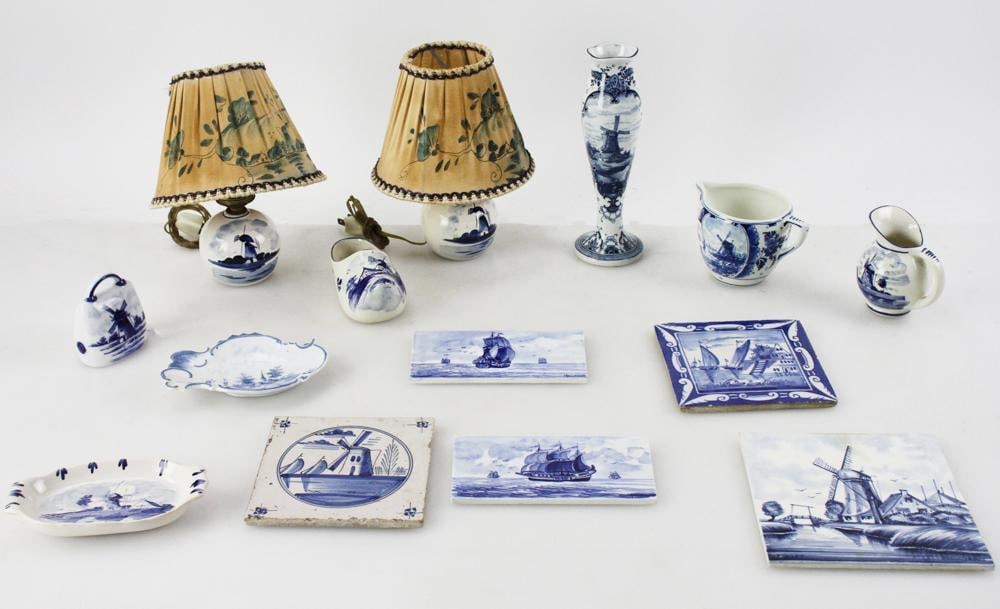 Delft Collection, Lamps, Pitchers, Tiles, etc. (1 of 13)