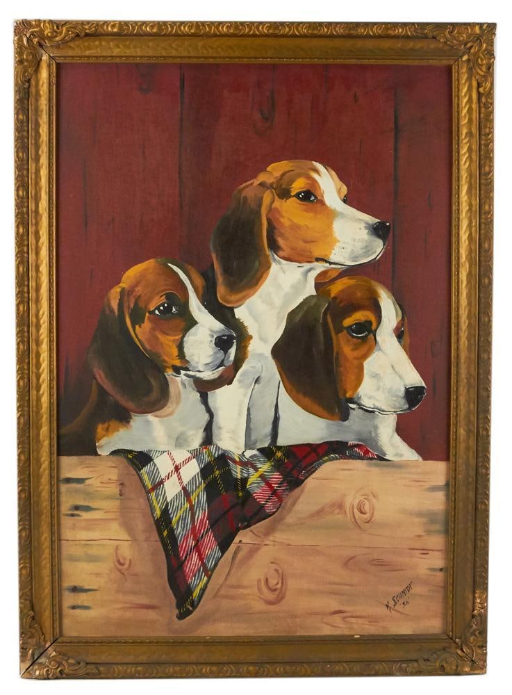 Katherine Shubert Schmidt, Beagles in Wooden Box (1 of 17)