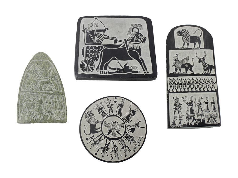 Stone Tablets with Egyptian Carving (1 of 11)