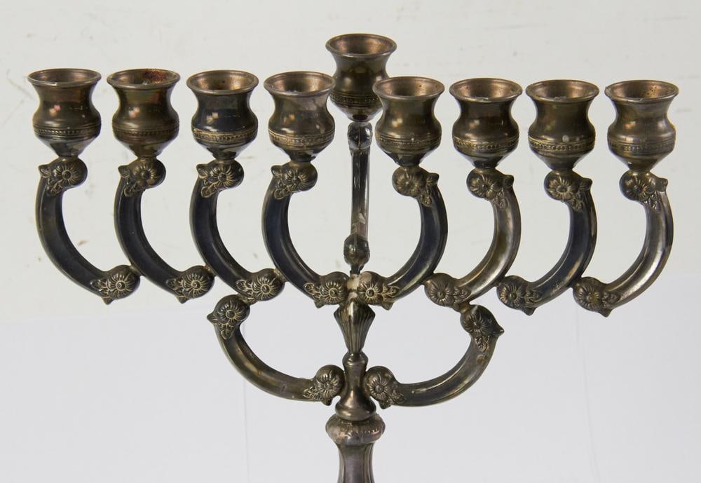 Sterling Silver Menorah - 2