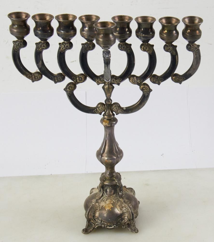 Sterling Silver Menorah - 5