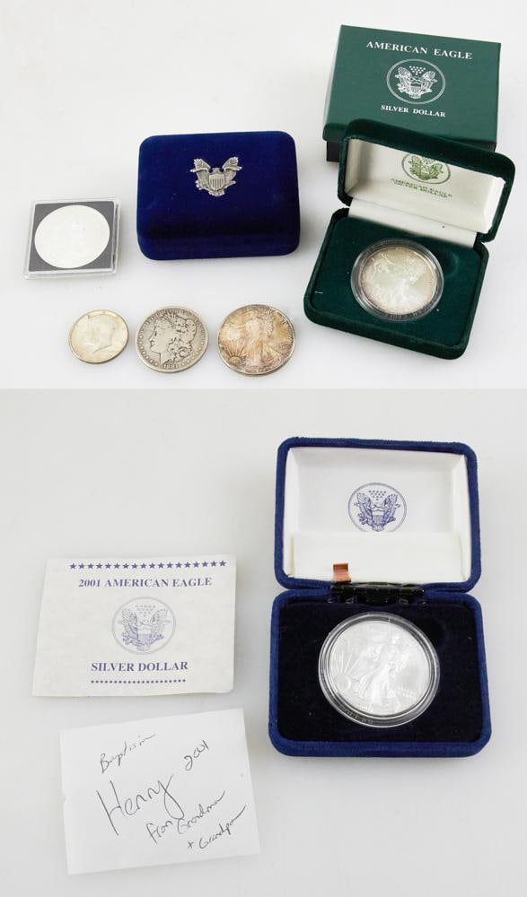 Group of (6) Silver Coins (1 of 12)