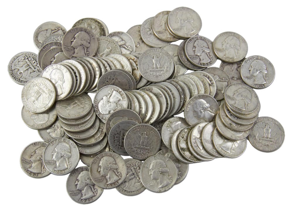 Group of Silver Quarters, 1964 and Earlier (1 of 6)