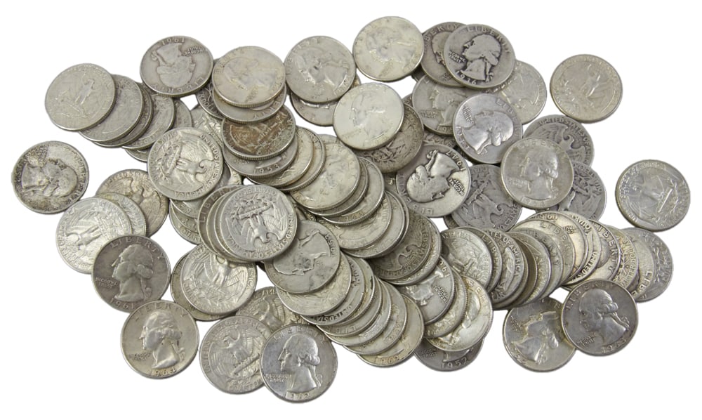 Group of Silver Quarters, 1964 and Earlier (1 of 6)