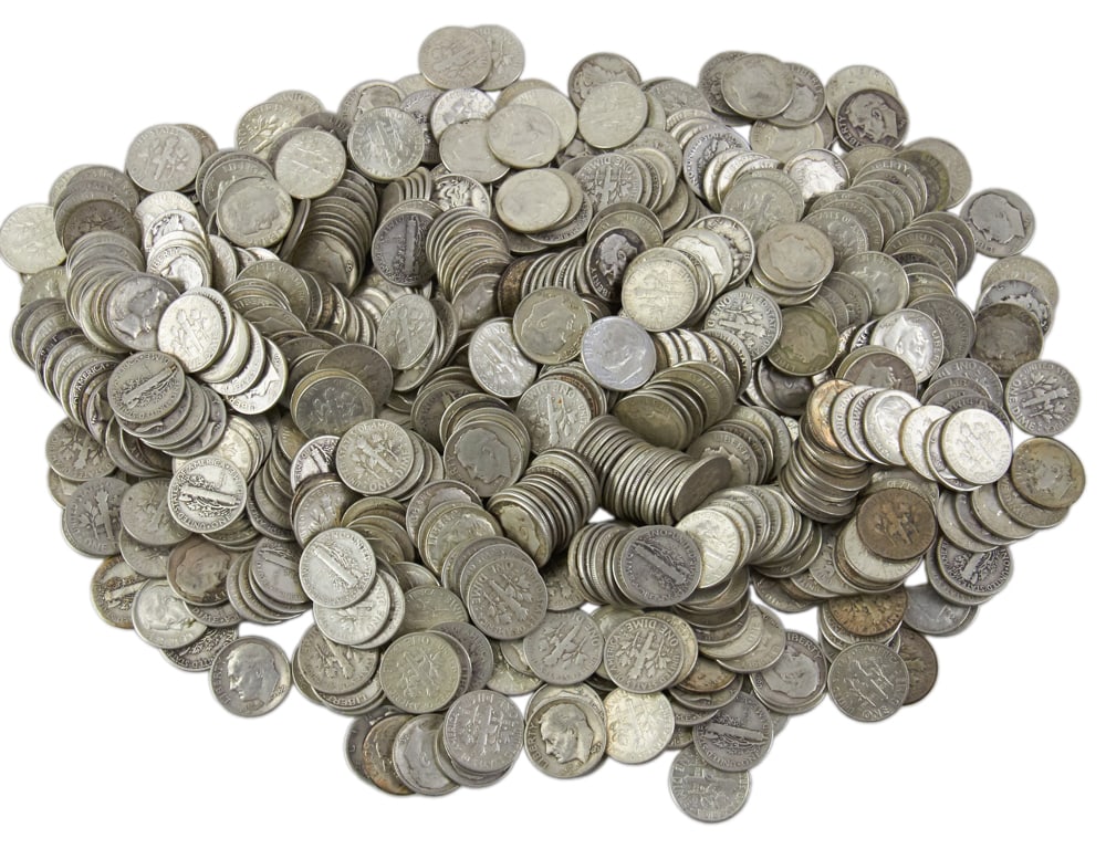 Collection of Silver Dimes, 1964 and Earlier (1 of 8)