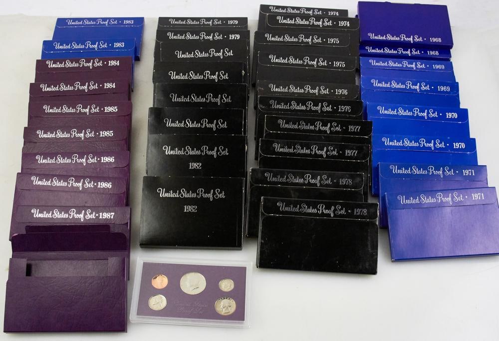 Group of United States Mint Proof Coin Sets (1 of 5)
