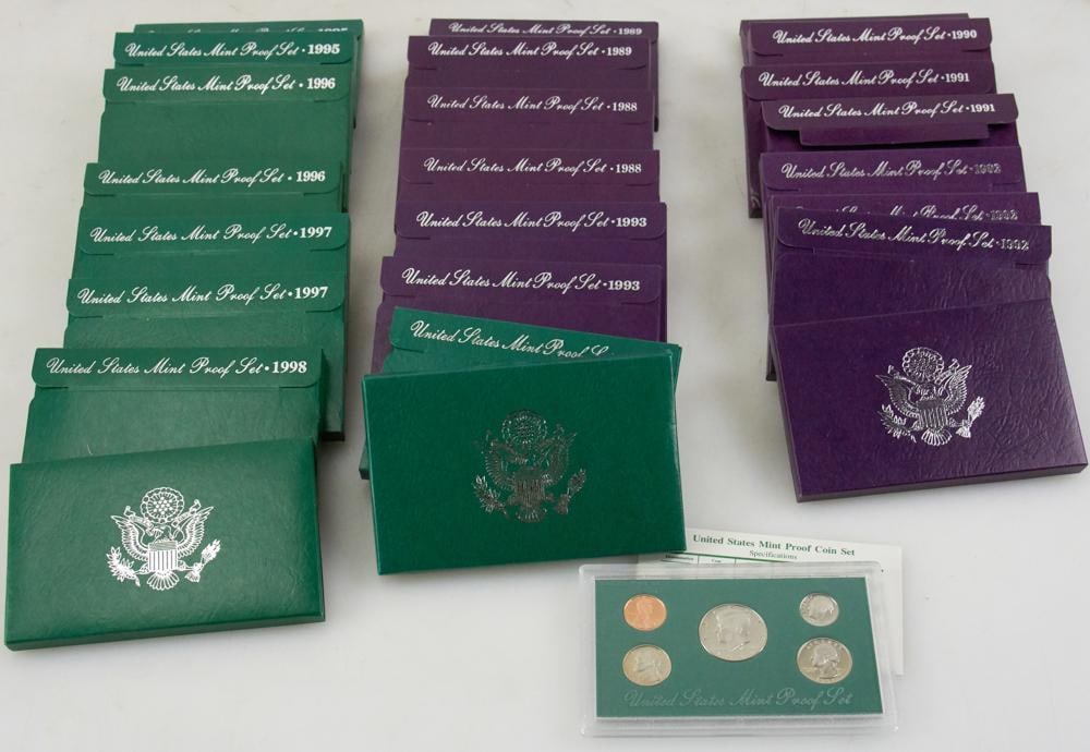 Group of United States Mint Proof Coin Sets (1 of 7)